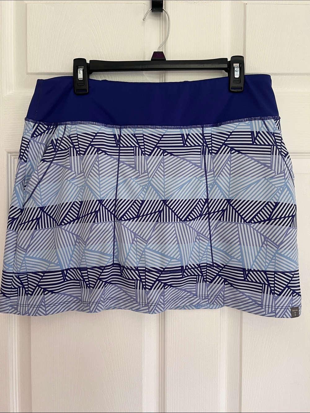 Title Nine purple and Blue Geometric Athletic Skort Tennis Golf Activewear